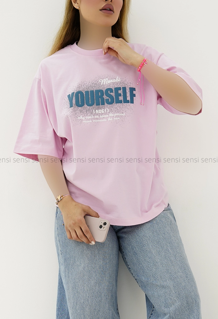 تیشرت باکسی yourselfکد1005860